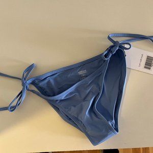 Girlfriend Collective Provence Dive String Bikini Bottom Light Blue New With Tag